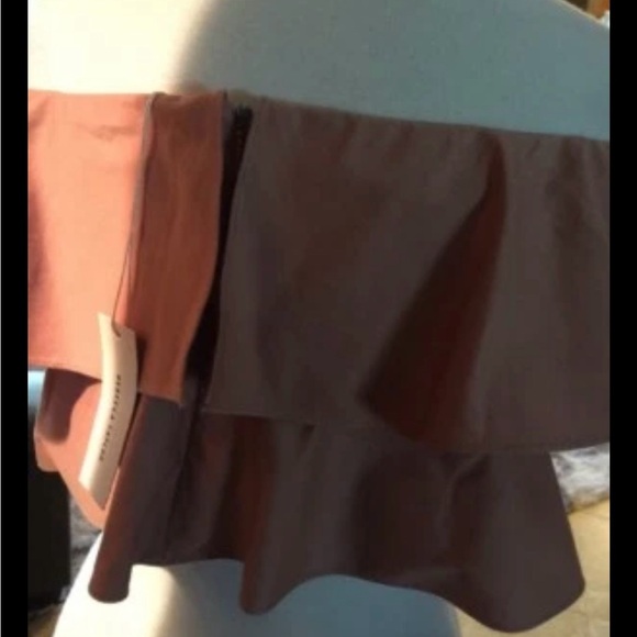 DESIGNER CROP PARTY SHIRT Rebecca Taylor Off Shoulder NWT $250 Bra Top Ruffle 12 - Picture 3 of 12